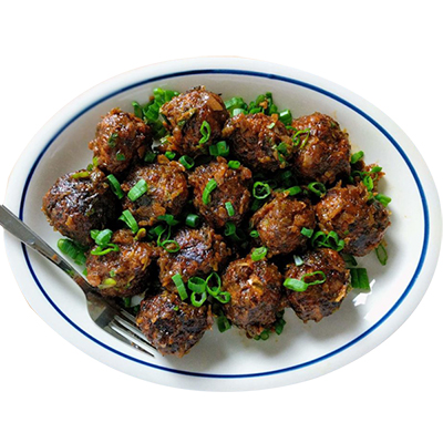 "Veg Manchurian ( Red Velvet) - Click here to View more details about this Product